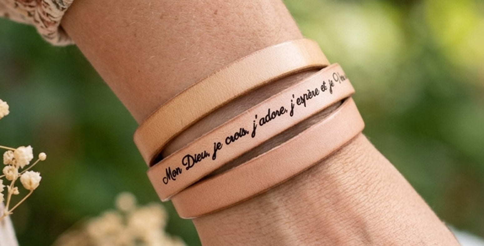 comment faire graver un long texte sur un bracelet