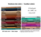 Bracelet chrétien cuir et métal ichtus poisson à personnaliser