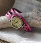Montre femme 4 tours en cuir à personnaliser