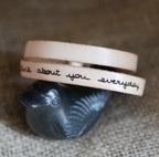 Bracelet gravé d'écriture manuscrite d'après photo