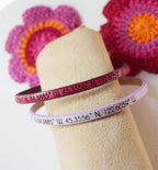 Deux bracelets cuir pour couple personnalisés par  gravure