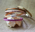 Bracelet cuir fin empilable à personnaliser fermoir aimanté