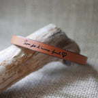 Bracelet gravé d'écriture manuscrite d'après photo