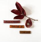 Magnet en cuir personnalisé gravé de votre message