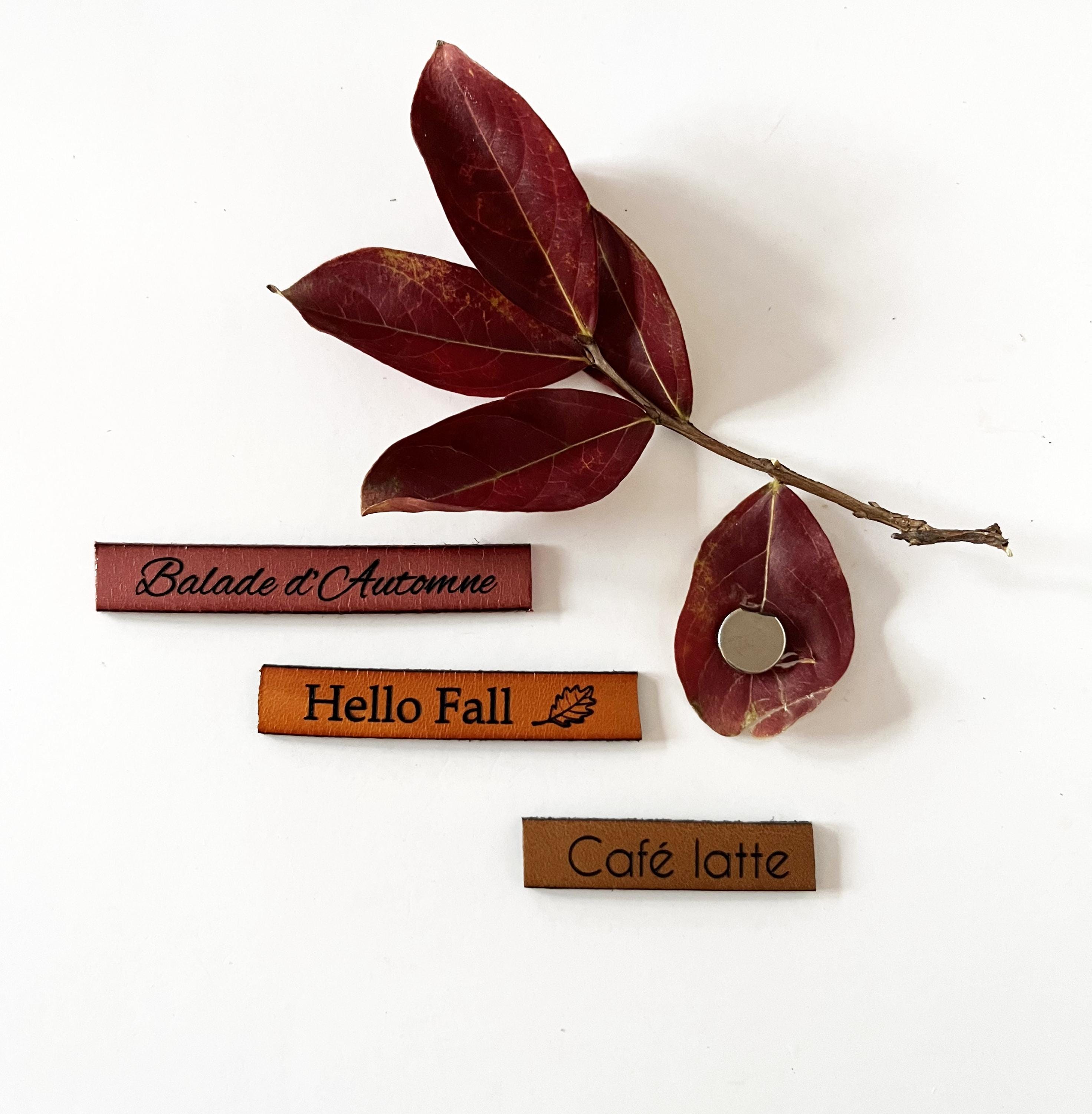 Magnet en cuir personnalisé gravé de votre message