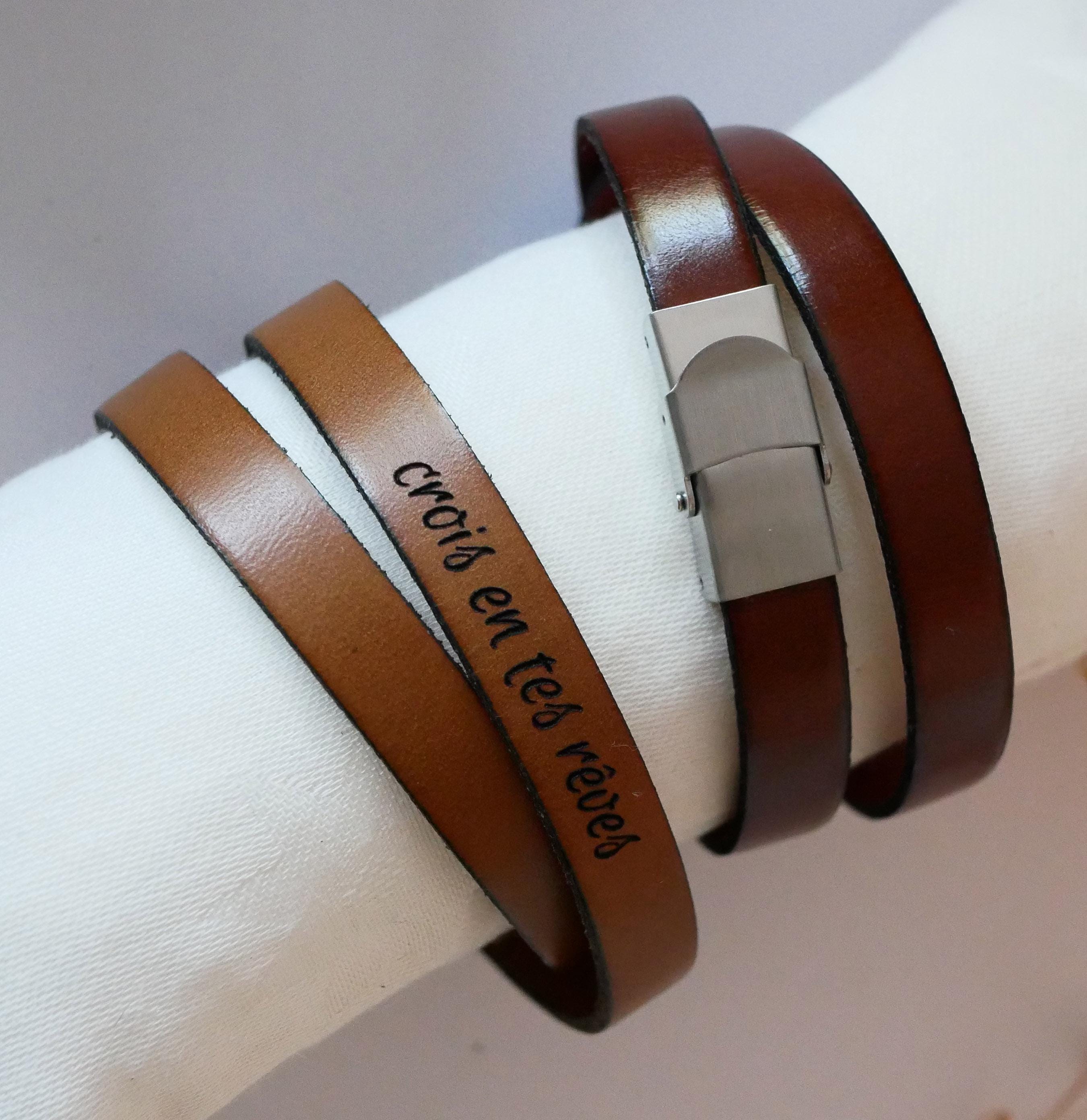 Bracelet Résonance double tour personnalisé