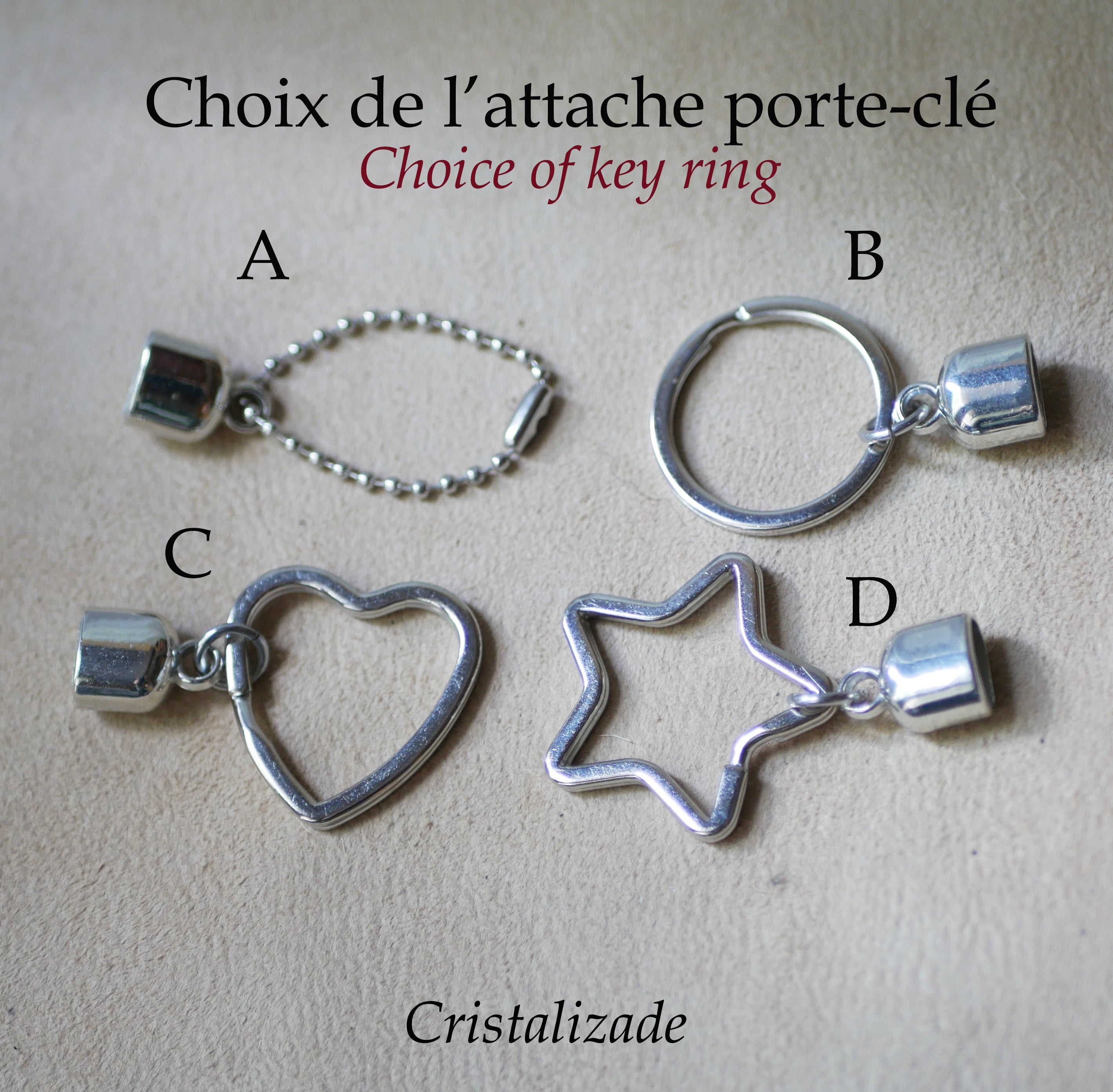 Porte clé cuir mixte personnalisé par gravure