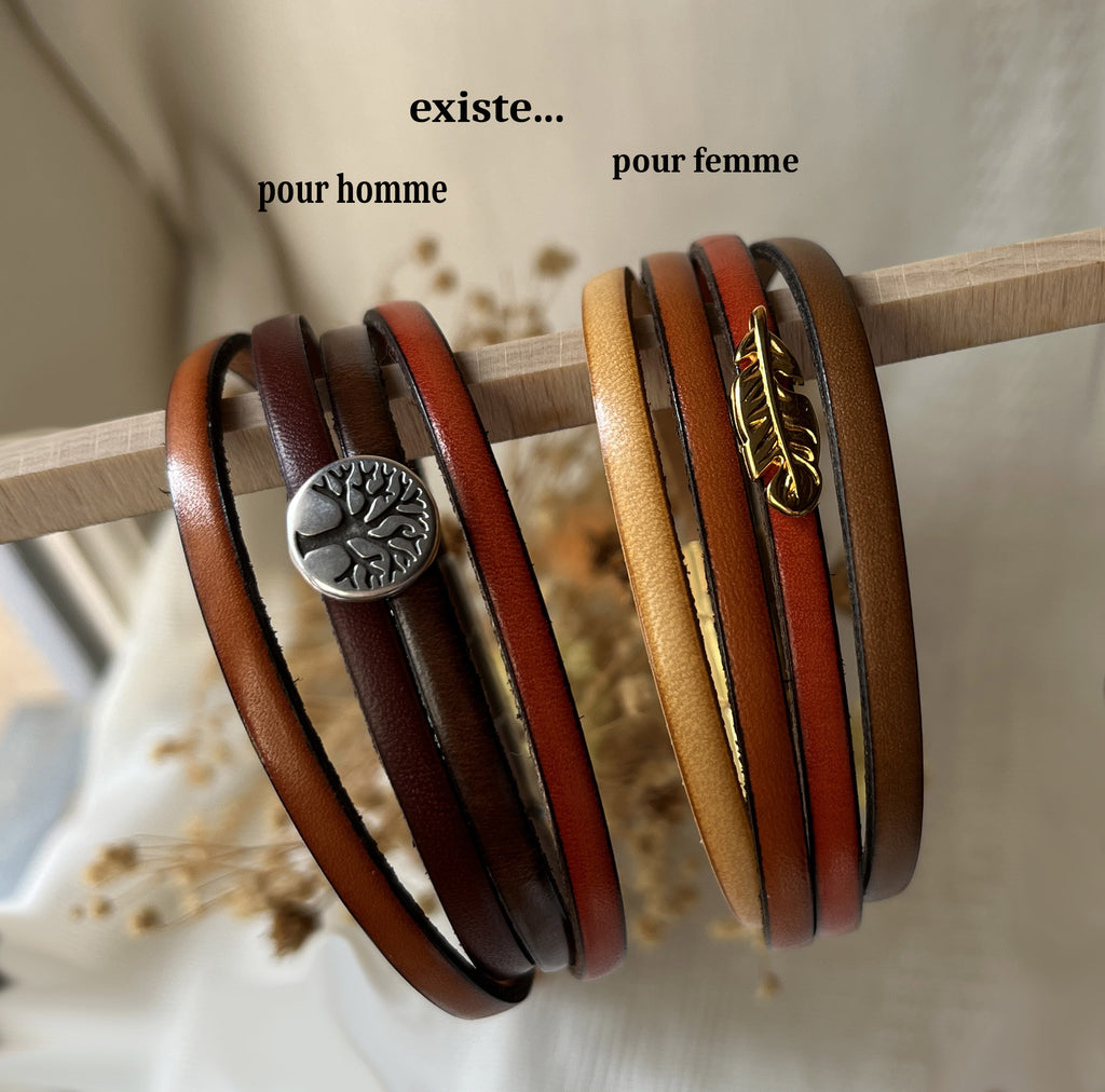 manchettes multi cuir automne femme et homme