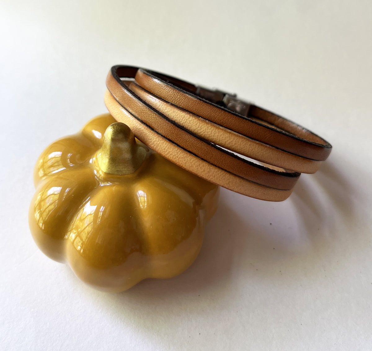 Bracelet mixte 2 cuirs en 2 tours de poignet à personnaliser par gravure