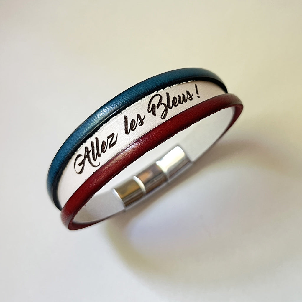 Bracelet France coupe du monde 2026 à personnaliser par gravure