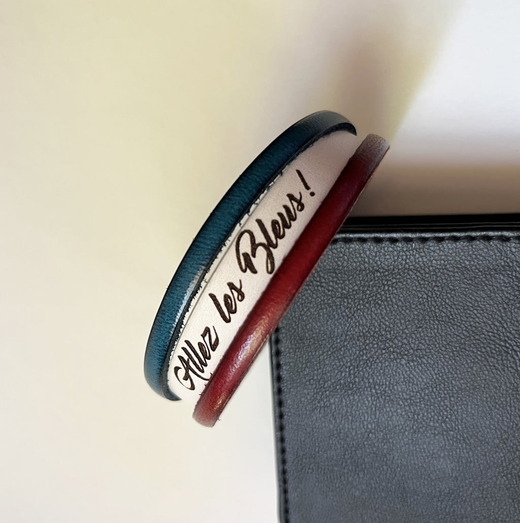 Bracelet France coupe du monde 2026 à personnaliser par gravure