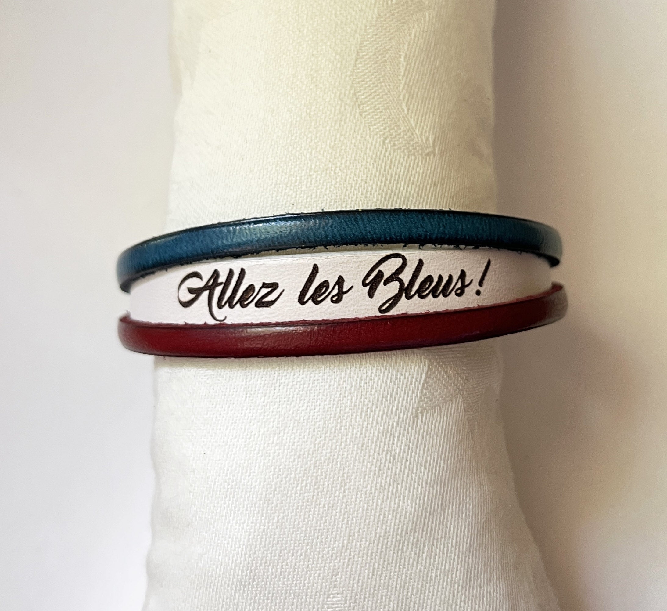 Bracelet France coupe du monde 2026 à personnaliser par gravure