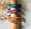 bracelet cuir femme personnalisé avec charme et gravure