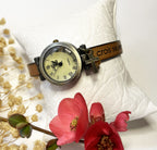 Montre bracelet femme en cuir personnalisable