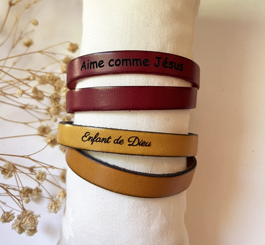 Bracelet Résonance double tour personnalisé