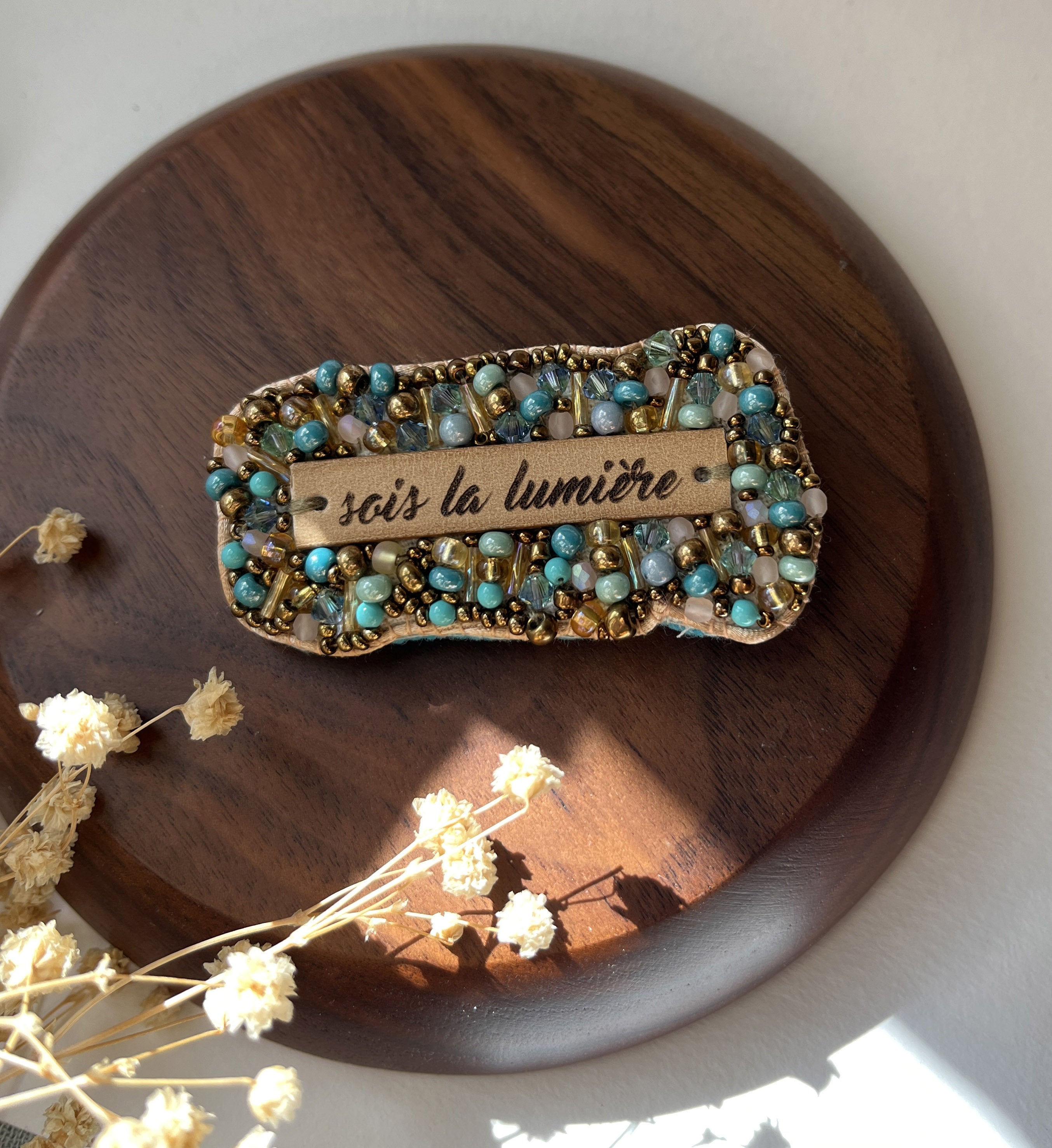 broche bijou chrétien message positif