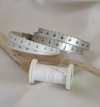 Bracelet cuir Mètre couturière double tour ajustable toutes tailles