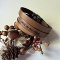bracelet multi tour de cuir homme et femme