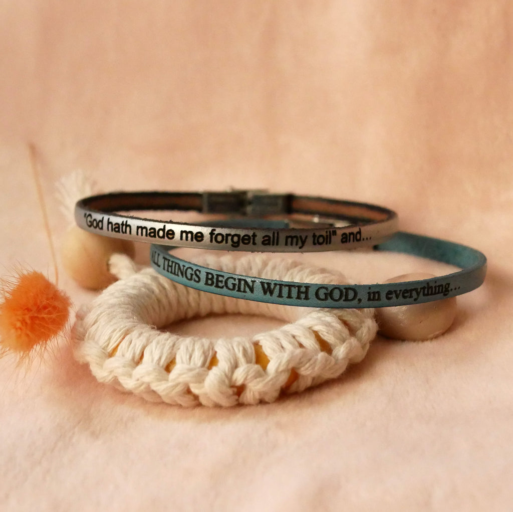 Bracelet cuir fin empilable à personnaliser fermoir aimanté