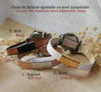 Montre bracelet femme en cuir personnalisable