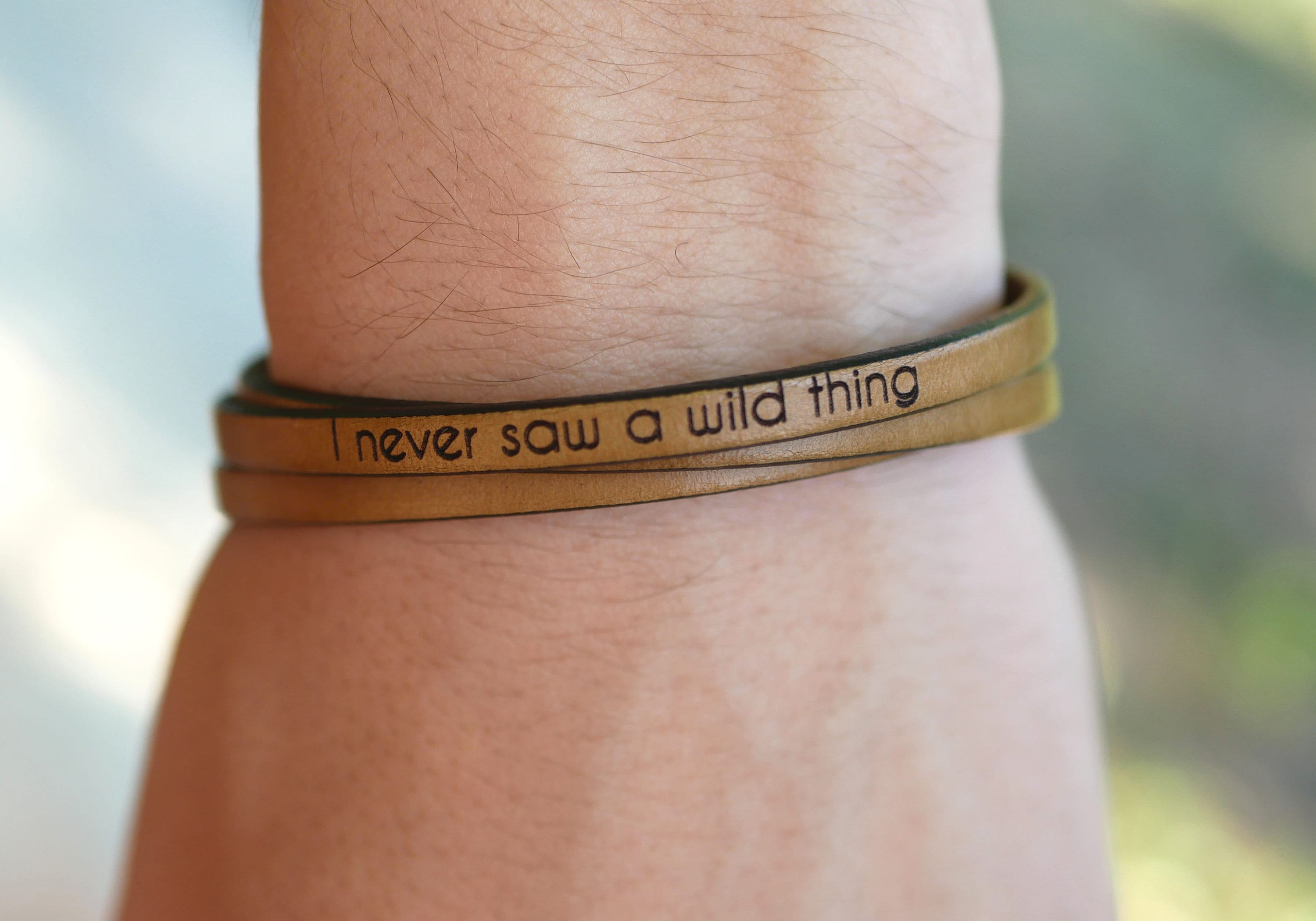 Bracelet mixte cuir multi tours à personnaliser