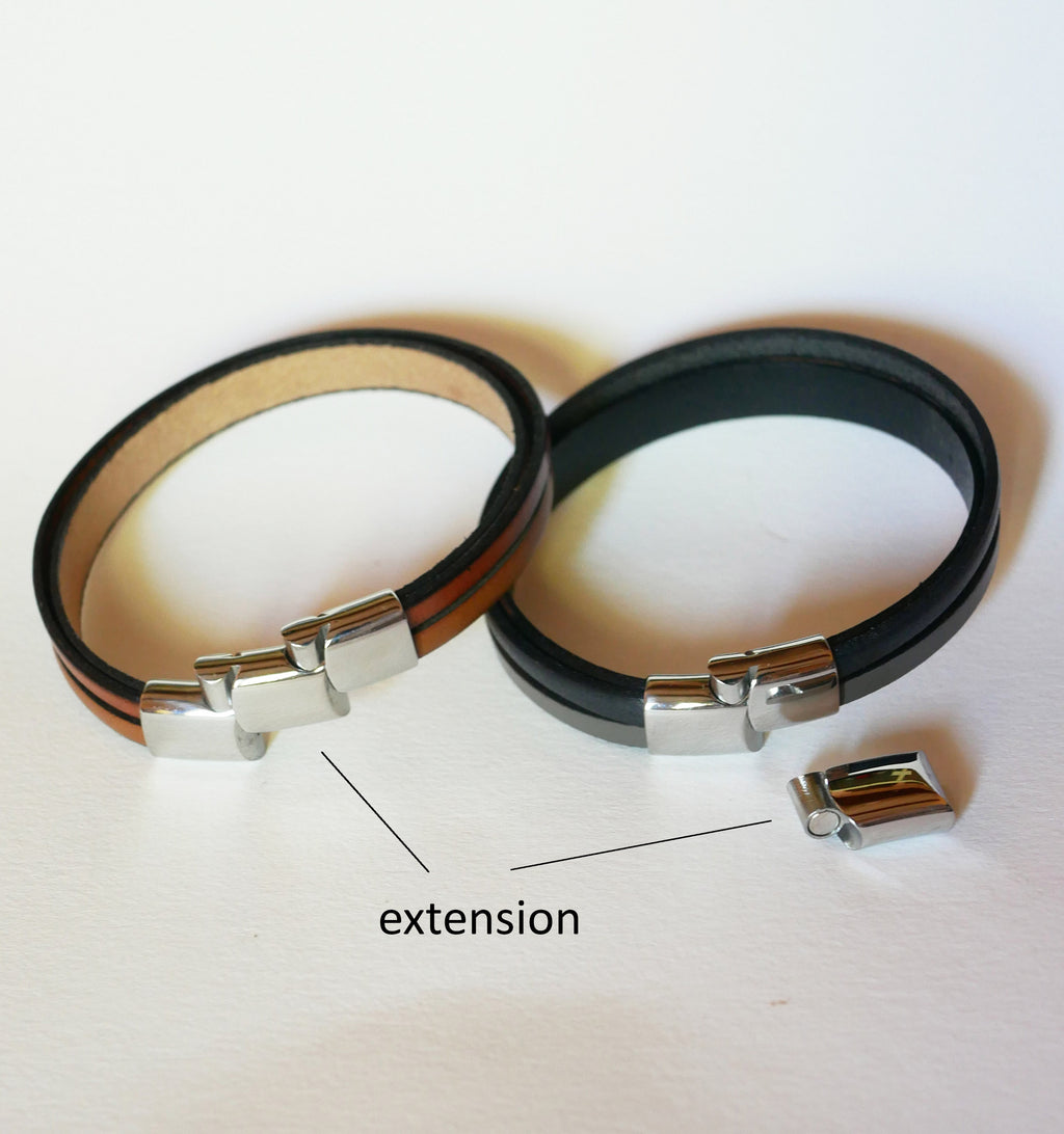 Bracelet homme cuirs et métal tortue ethnique