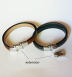 Bracelet homme cuirs et métal tortue ethnique