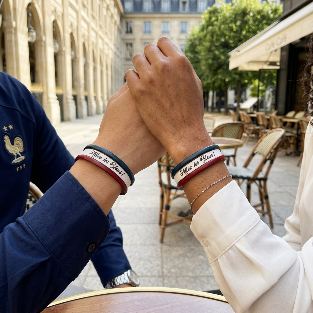Bracelet France coupe du monde 2026 à personnaliser par gravure