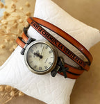 Montre femme 4 tours en cuir à personnaliser