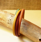 Bracelet manchette femme cuirs aux 4 couleurs pastels à graver