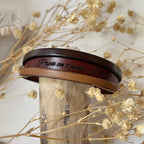 bracelet homme multi cuirs gravé personnalisé pour papa Fête des pères